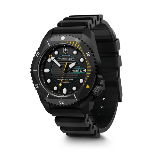 Watch - VICTORINOX Dive Pro Auto 43mm Black Rubber Strap Black Dial/Case
