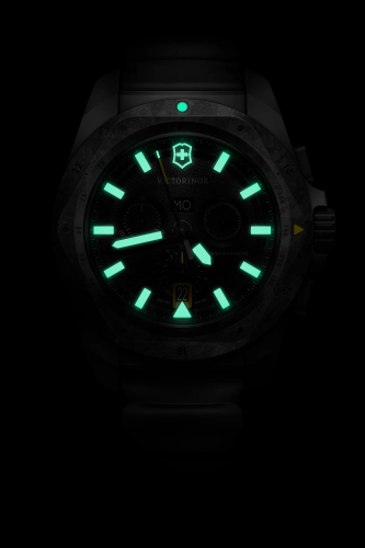 Watch - VICTORINOX I.N.O.X Chrono Carbon 43mm Black Rubber Strap Black Dial
