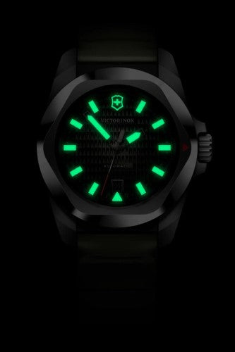 Watch - VICTORINOX I.N.O.X. Aut + SAK 41mm Green Rubber Strap Green Dial