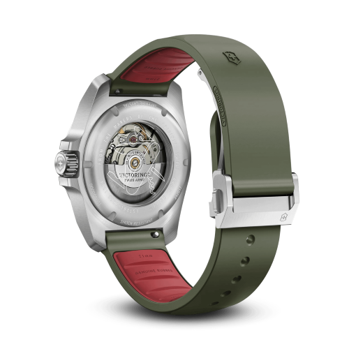 Watch - VICTORINOX I.N.O.X. Aut + SAK 41mm Green Rubber Strap Green Dial