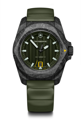 Watch - VICTORINOX I.N.O.X. Auto 41mm Green Rubber Strap Green Dial
