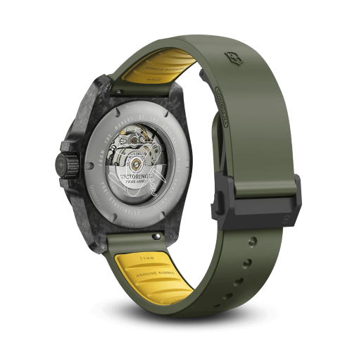 Watch - VICTORINOX I.N.O.X. Auto 41mm Green Rubber Strap Green Dial