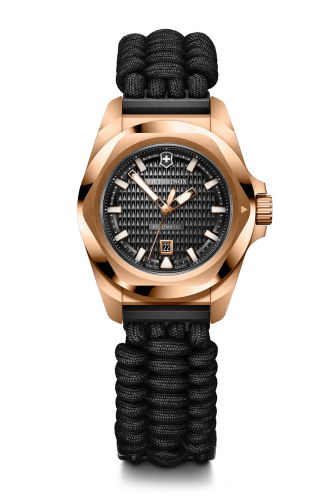 Watch - VICTORINOX I.N.O.X. Small Auto 32mm Black Para Strap Black Dial