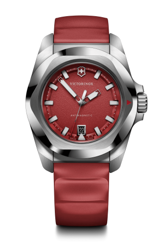Watch - VICTORINOX I.N.O.X. 41mm Red Rubber Strap Red Dial
