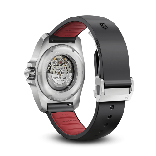 Watch - VICTORINOX I.N.O.X. Auto 41mm Black Rubber Strap- Black Dial