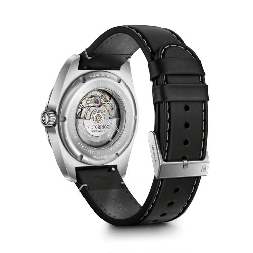 Watch - VICTORINOX Swiss Army Auto 42mm Black Leather Strap Black Dial