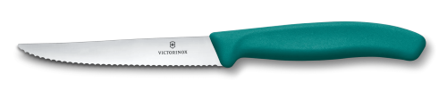 Steak/Pizza Knife - VICTORINOX Wavy 11cm (Green)