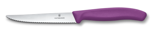 Steak/Pizza Knife - VICTORINOX Wavy 11cm (Purple)