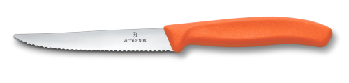 Steak/Pizza Knife - VICTORINOX Wavy 11cm (Orange)
