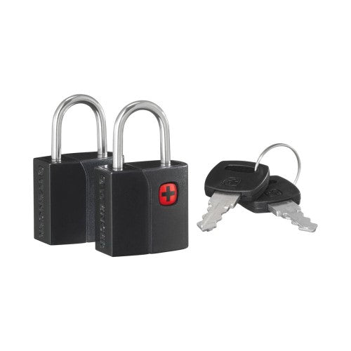 WENGER Accessories 2 Piece Travel Lock and Key Set - (Black)