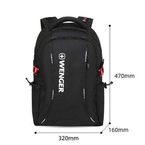 Laptop Backpack - WENGER Swimmer 15.6in (Black)