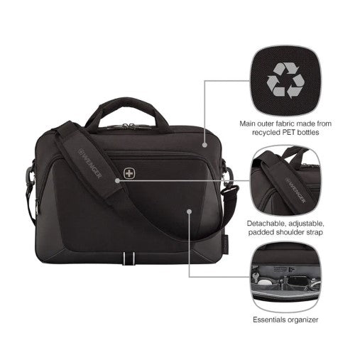 Laptop Briefcase - WENGER XE 16in (Black)