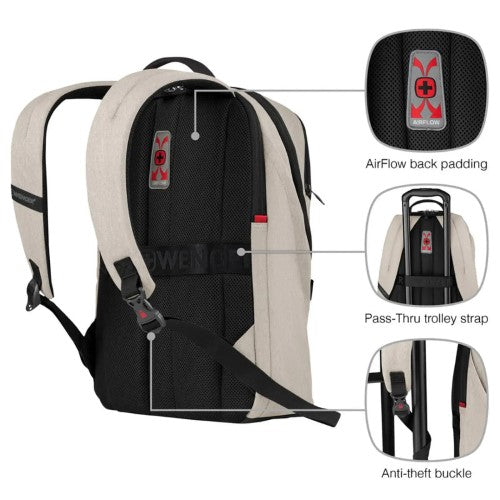 Laptop Backpack - WENGER MX Light 16in (Sand)