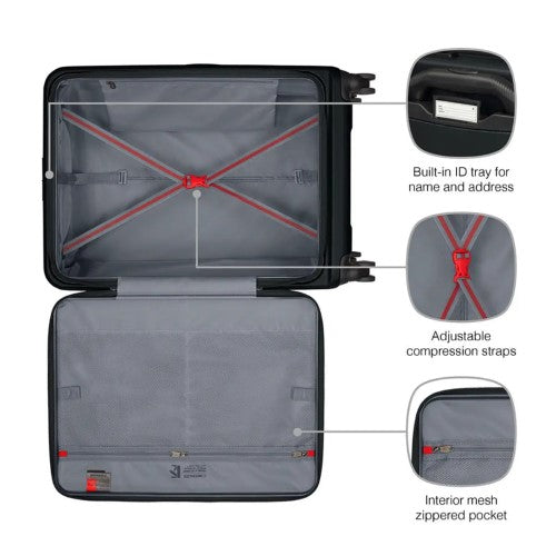 2pc Hardside Luggage - WENGER Skyon Set (Black)