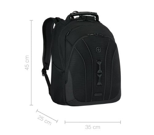 Laptop Backpack - WENGER Legacy Black Series 16in (Black)
