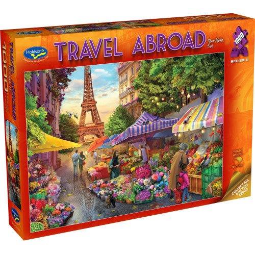 Jigsaw Puzzle - Travel Abroad Series 2 Flower Market Paris (1000pc)
