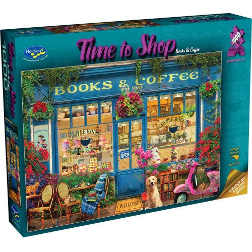 Jigsaw Puzzle - Time to Shop Series 2 Books & Coffee (1000pc)
