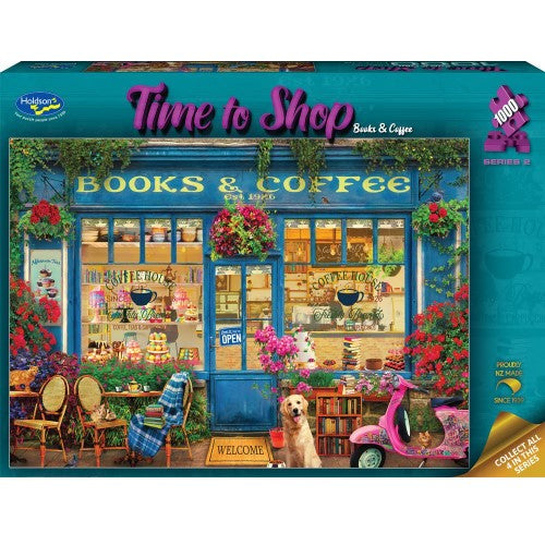 Jigsaw Puzzle - Time to Shop Series 2 Books & Coffee (1000pc)