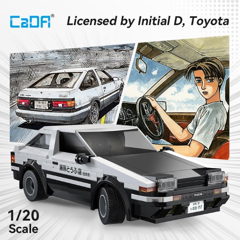 Building Model Car - CADA 1:20 TOYOTA AE86