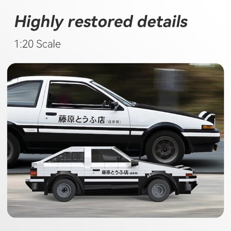 Building Model Car - CADA 1:20 TOYOTA AE86