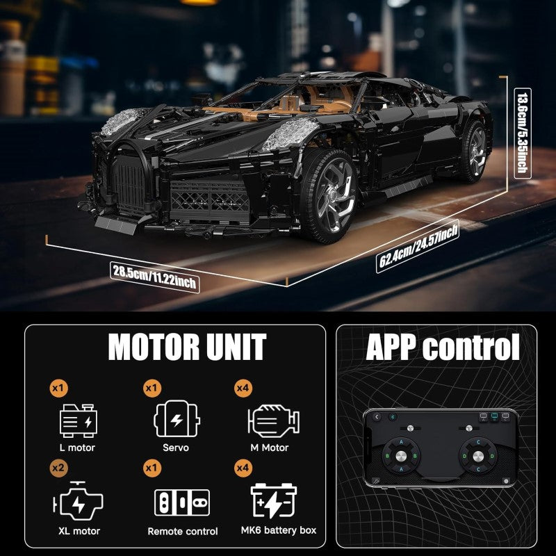 Building Model Kit - Mould King 1:8 VOICE OF THE NIGHT CAR RC