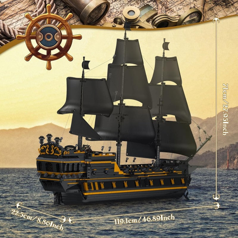 Building Model Kit - Mould King BLACK PEARL II PIRATESHIP