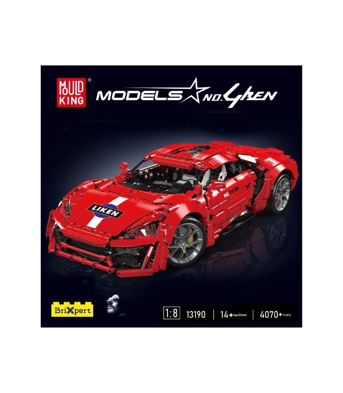 Building Model Kit - Mould King 1:8 LYKAN HYPERSPORT CAR RC
