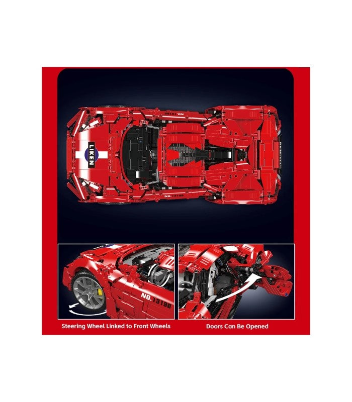 Building Model Kit - Mould King 1:8 LYKAN HYPERSPORT CAR RC