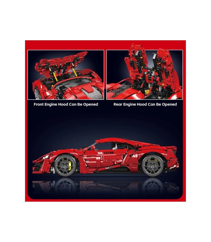 Building Model Kit - Mould King 1:8 LYKAN HYPERSPORT CAR RC