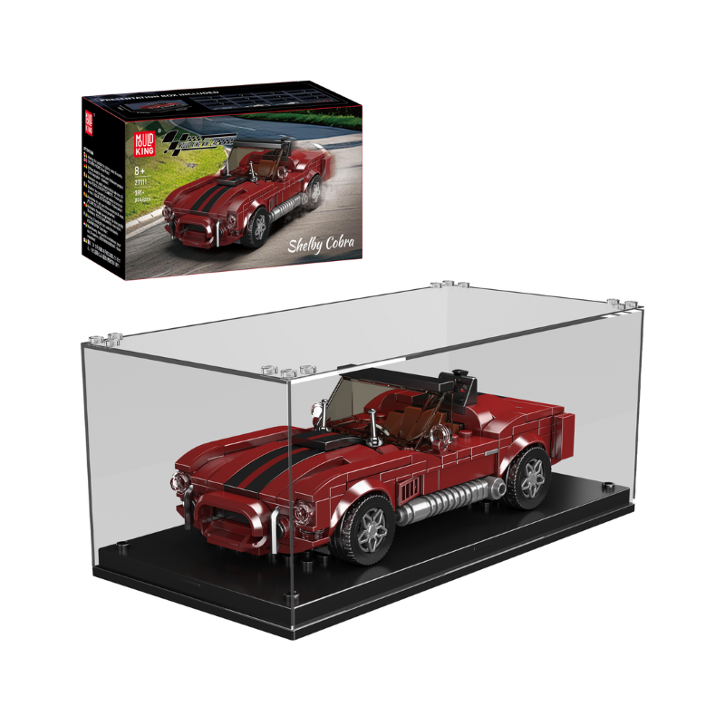 Building Model Kit - Mould King SHELBY COBRA CAR + SHOWCASE