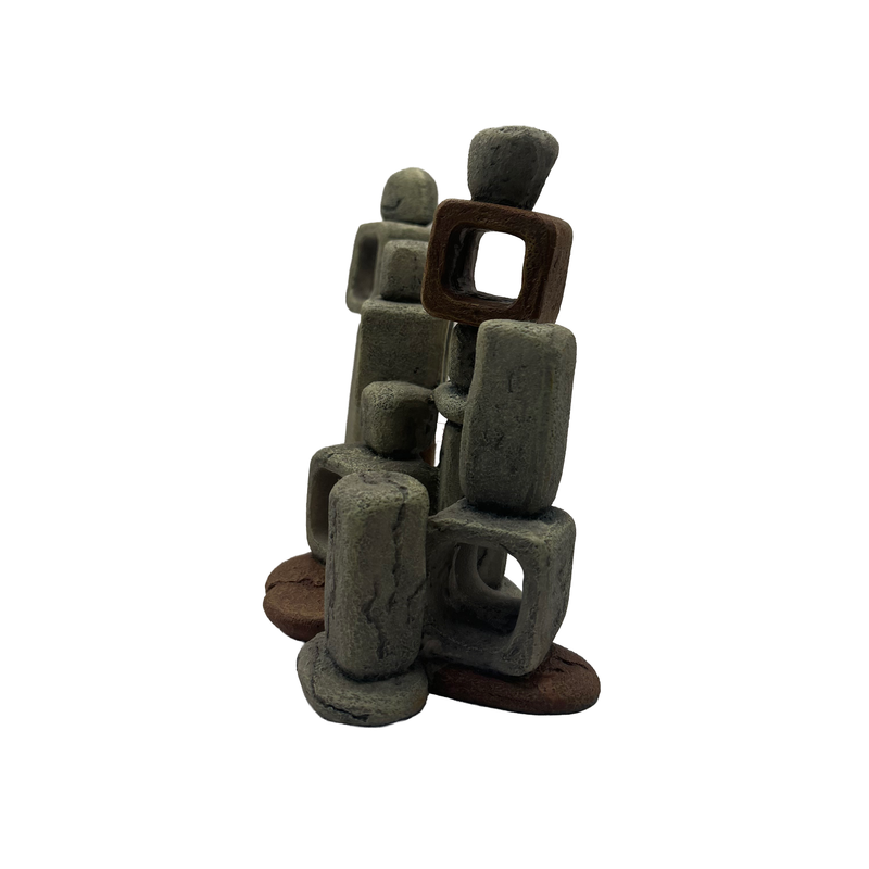 Aquatic Ornament - Stacked Rock Swim Through (19 x 8 x 14cm)