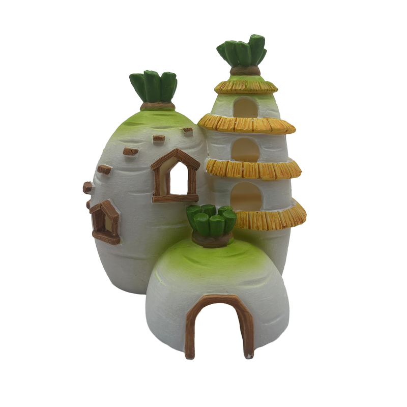 Aquatic Ornament - Turnip Houses (13 x 12 x 14cm)