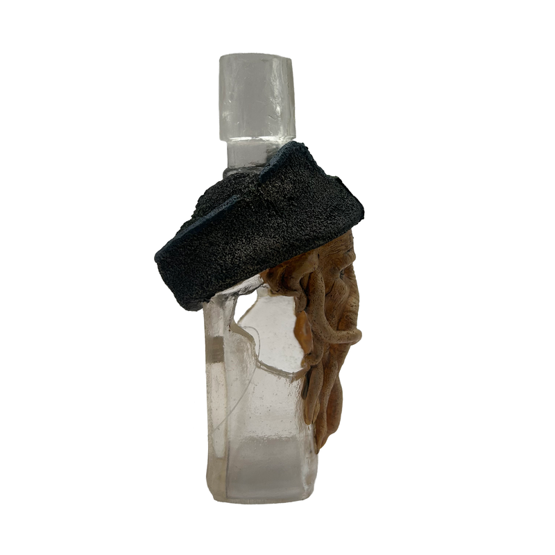 Aquatic Ornament - Octopus Pirate Bottle O'Rum (8 x 8 x 16cm)