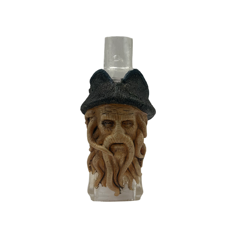 Aquatic Ornament - Octopus Pirate Bottle O'Rum (8 x 8 x 16cm)