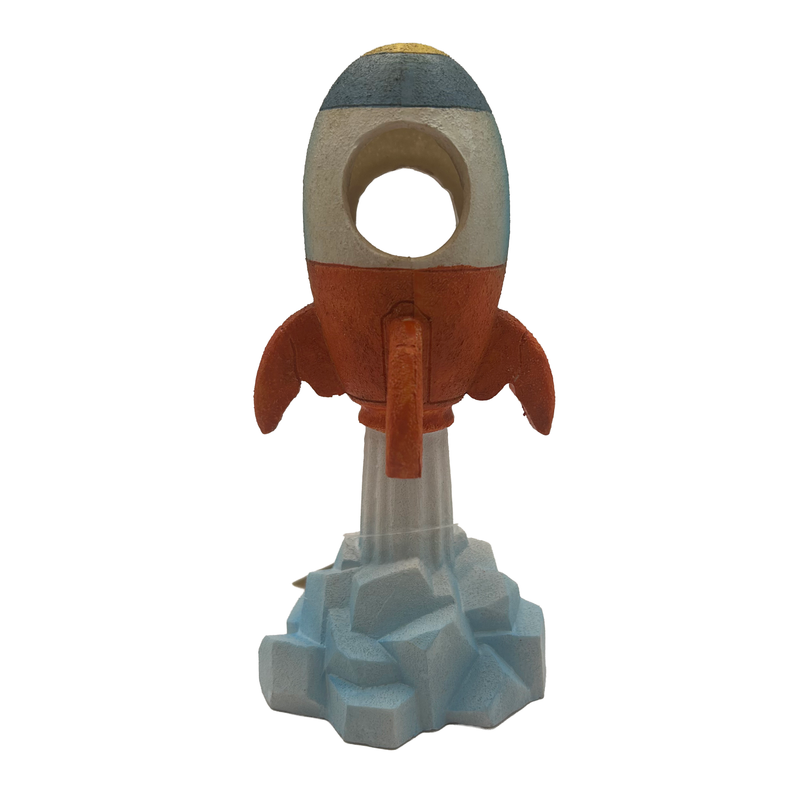 Aquatic Ornament - Launching Spaceship (7 x 7 x 16cm)