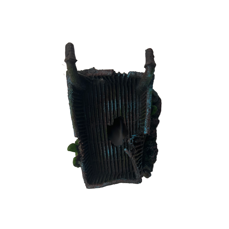 Aquatic Ornament - Sunken Shopping Trolley (10 x 8 x 10cm)