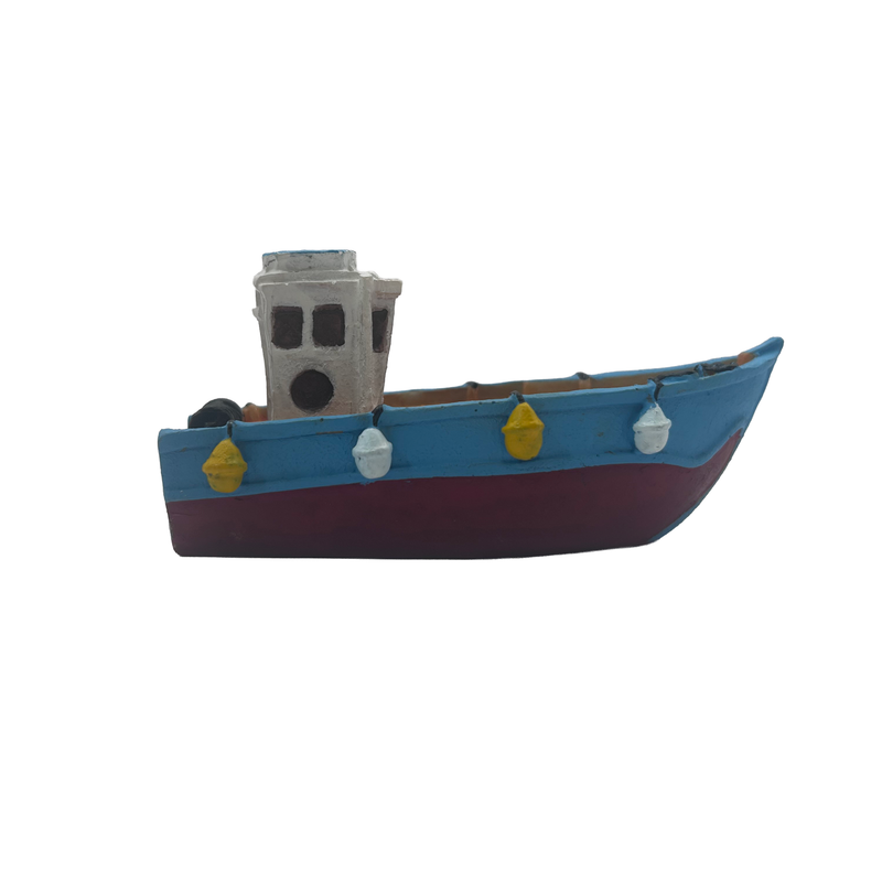 Aquatic Ornament - Tugboat/Trawler (11 x 5 x 4cm)