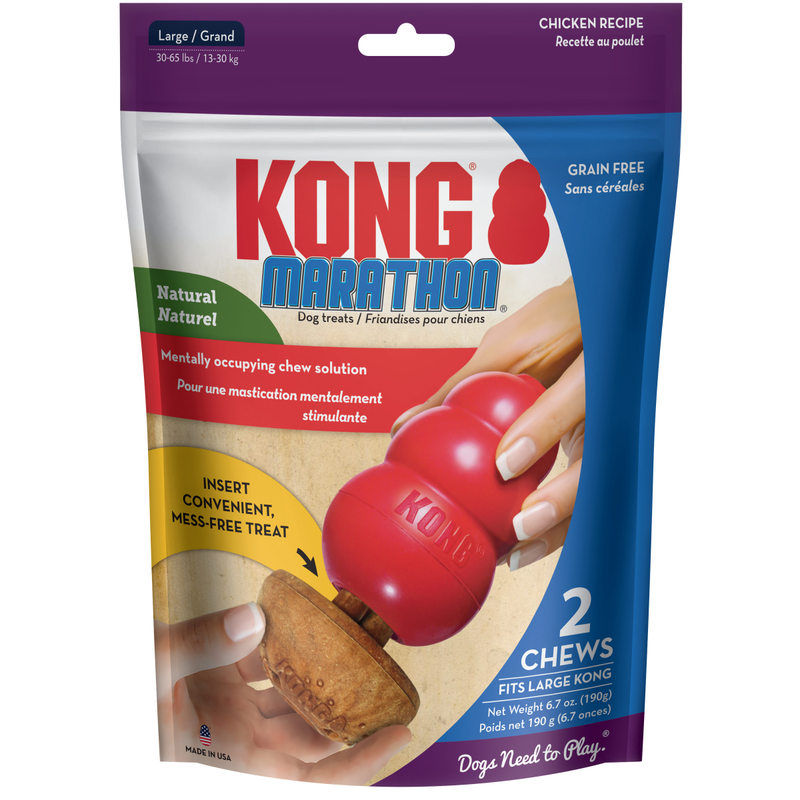 Dog Treat - KONG Marathon Chicken Large (2pk)