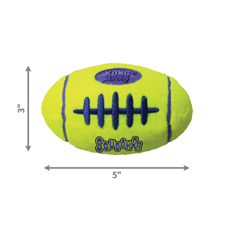 Dog Toy - KONG AirDog Squeaker Football (Medium)