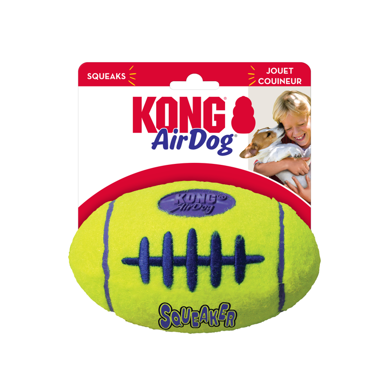 Dog Toy - KONG AirDog Squeaker Football (Large)