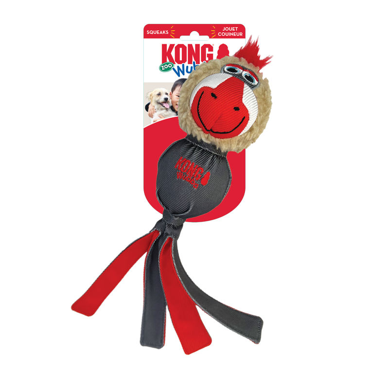 Dog Toy - KONG Wubba Zoo Mandrill (Large)