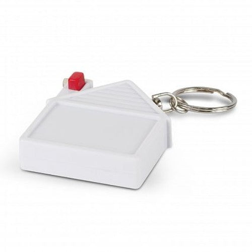 House Tape Measure Key Ring - Set of 20 (White)