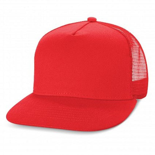 Impala Flat Peak Mesh Cap - Set of 6 (Red)