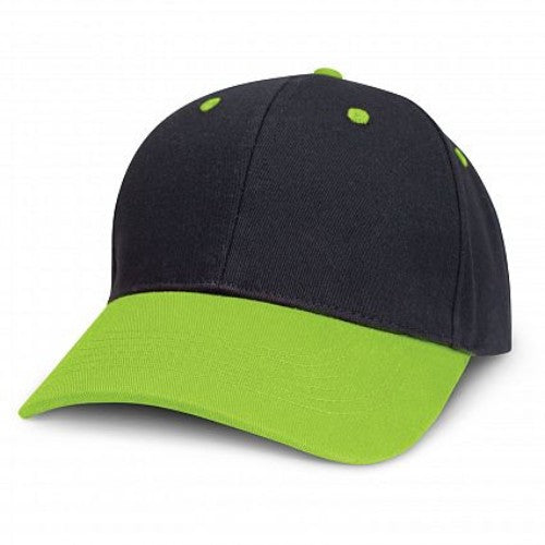 Highlander Cap - Set of 6 (Black / Bright Green)