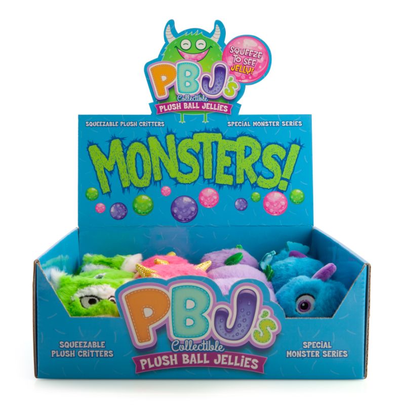 Plush Ball - Monsters Jellies (Set of 12 Assorted)