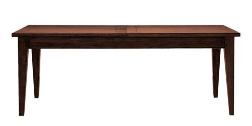 Bosquet Double Ext Dining Table Rustic Dark