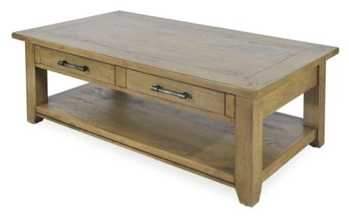 Bosquet Coffee Table with Drawers Mango Rustic Light
