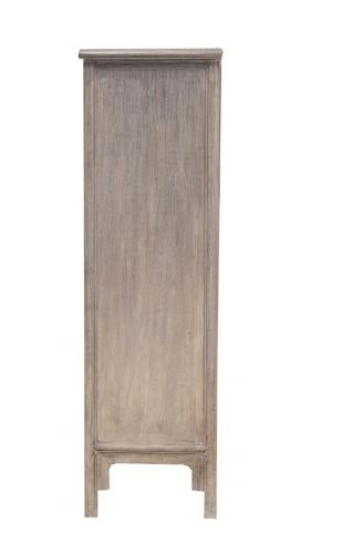 Lotus & Jade Tall 2 Door Cabinet Poplar