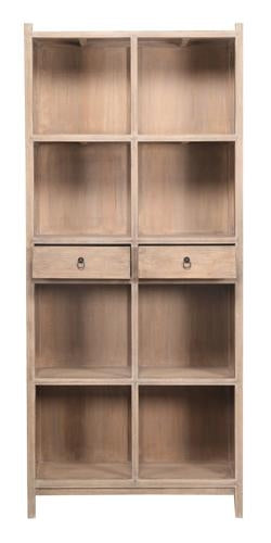 Lotus & Jade Tall Display Cabinet Reclaimed Pine