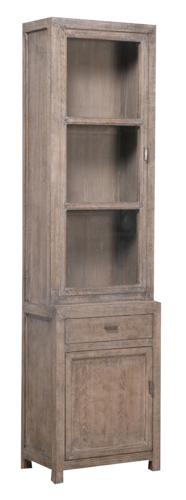 Lotus & Jade Tall Single Dresser Elm